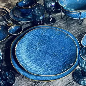 Круглое блюдо Lenardi Aquamarine, 35.5х2.5 см