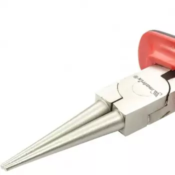 Круглогубцы Matrix NICKEL, 160 мм, никелированные, двухкомпонентные рукоятки