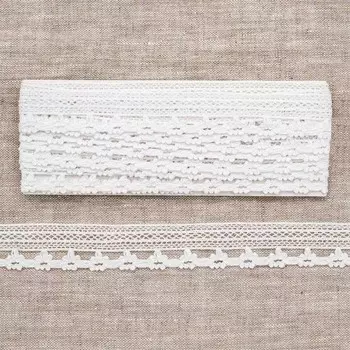 Кружево 24 мм/3,4 м (+/- 4 см), белый