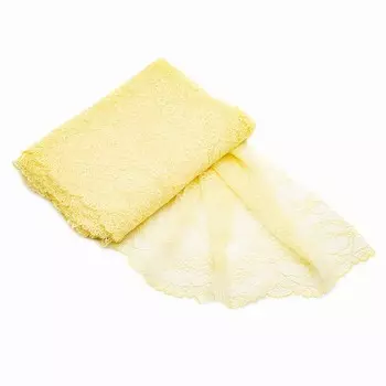 Кружево 25 см/10 м (бл-жёлтый)