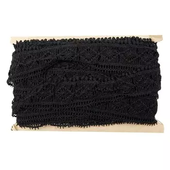 Кружево 40 мм/25 м (580 чёрный)