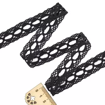 Кружево 7550-L0132 20 мм/20 м (чёрный)