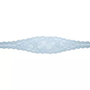 Кружево эластичное 10 см/10 м (голубой)