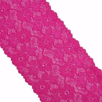 Кружево эластичное 16 см/9,14 м (16 фуксия)