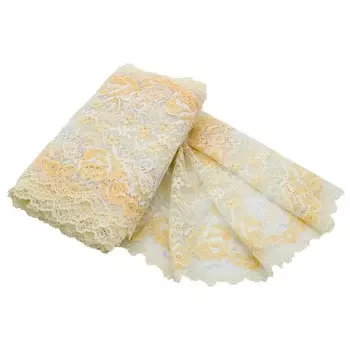 Кружево эластичное 19 см/10 м (молочный)