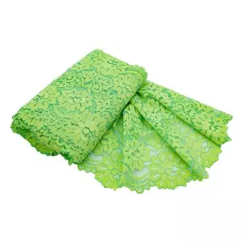 Кружево эластичное 21 см/10 м (зелёный)