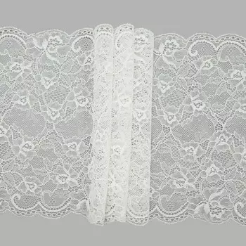 Кружево эластичное 23смx10м, белый
