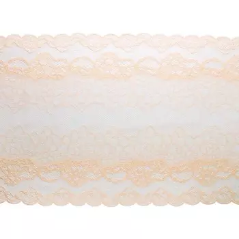 Кружево эластичное 24 см/7 м (телесный)