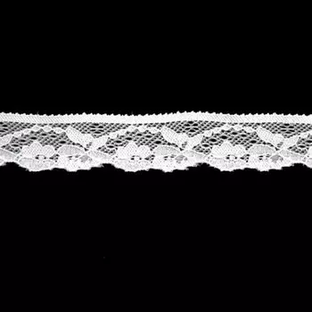 Кружево эластичное 30 мм/15 м (белый)