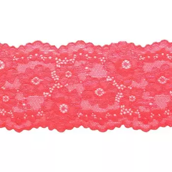 Кружево эластичное 7 см/10 м (неон)