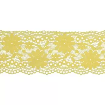 Кружево эластичное 7 см/13,72 м (78 жёлтый)