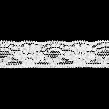 Кружево эластичное LAEC5366, 20 мм/25 м (белый)