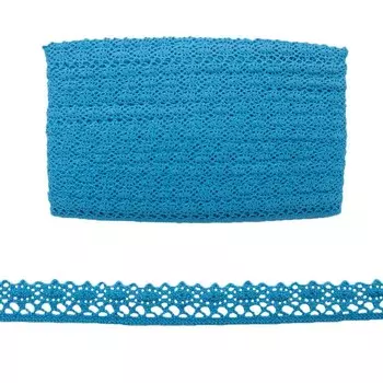 Кружево CL-024, 15 мм/20 м, (JD105 аквамарин)