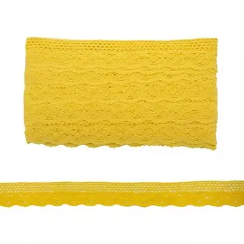 Кружево CL-091, 33 мм/20 м, (JD013 жёлтый)