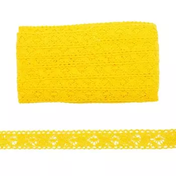 Кружево CL-103, 20 мм/20 м, (JD013 жёлтый)