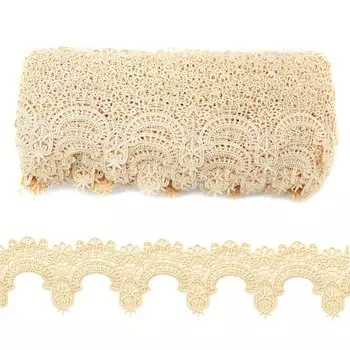 Кружево гипюр 6 см/13,72 м (74 ванильный)