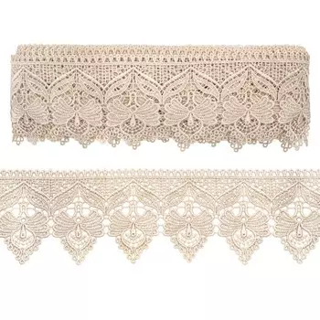 Кружево гипюр 8,5 см/13,72 м (NN236 молочный)