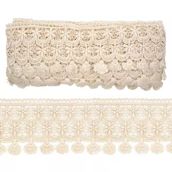 Кружево гипюр 9 см/13,72 м (NN236 молочный)