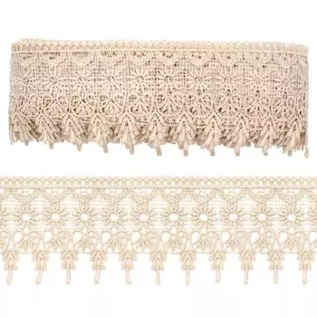 Кружево гипюр 9 см/13,72 м (NN236 молочный)