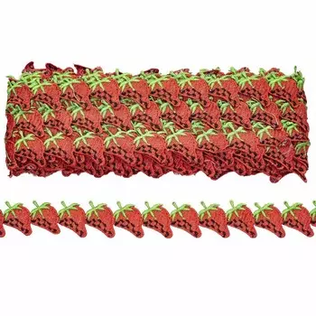 Кружево гипюр «Клубника» 3 см/13,72 м