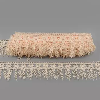 Кружево гипюр с подвесками 6 см/13,72 м (0115 лимонный)