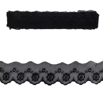 Кружево капрон 0574-1019 3,6с м /13,71 м (чёрный)