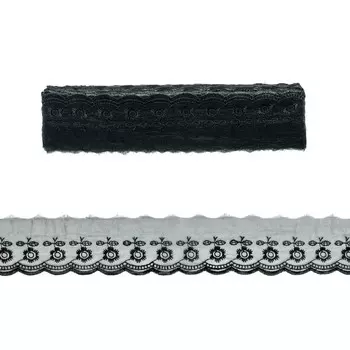 Кружево капрон 0574-2013 5,3с м /13,71 м (чёрный)