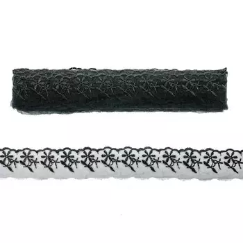 Кружево капрон 0574-2016 5с м /13,71 м (чёрный)