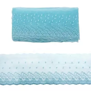 Кружево капрон 12,7 см/13,71 м 0574-5002 (А783 светлый лед)