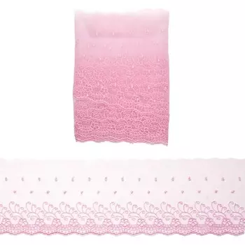 Кружево капрон 12,7 см/3,4 м (+/- 4 см) 0574-5002, А549 розовый