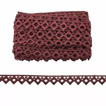 Кружево LACH-1106 20 мм/13,71 м (125 бордо)