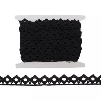 Кружево LACH-1106 20 мм/13,71 м (чёрный)