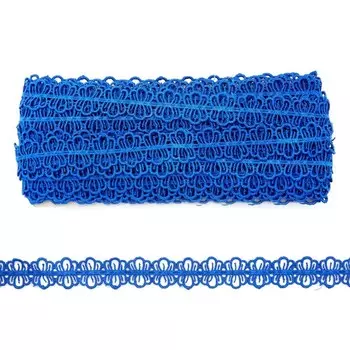 Кружево матовое гипюр 2 см/13,72 м (NN406 ультрамариновый)