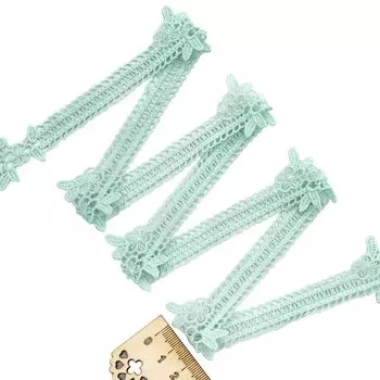 Кружево матовое гипюр 3 см/13,72 м (136 мятный)