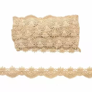 Кружево матовое гипюр 3 см/13,72 м (164 капучино)