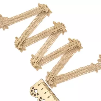 Кружево матовое гипюр 3 см/13,72 м (164 капучино)