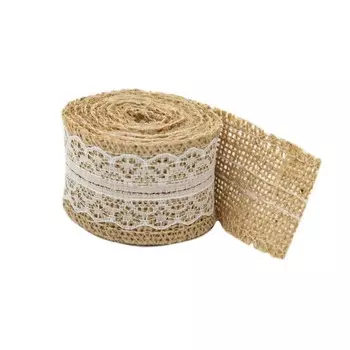 Кружево на льне 4 см/2м