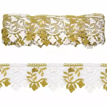 Кружево органза 02, 8 см/9 м