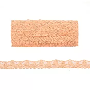 Кружево органза, 23 мм/13,71 м (025 светлый розовый)