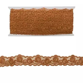 Кружево органза, 23 мм/13,71 м (098 оранжевый)