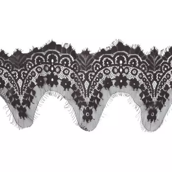 Кружево реснички 150 мм/30 м (по 3м) (304 шоколад)