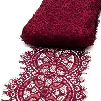 Кружево реснички 160 м м /3 м (178 бордовый)