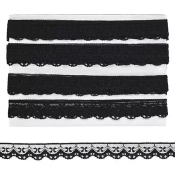 Кружево сетка 0623-1178, 2,0 см/13,71 м (чёрный)