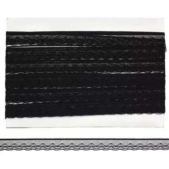 Кружево сетка 0623-1234 1,5 см/13,71 м (чёрный)