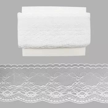 Кружево сетка 0623-3013, 8,5 см/13,71 м (белый)