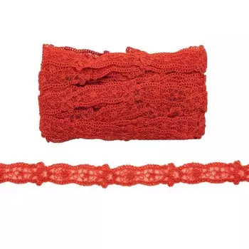 Кружево сетка 2 см/10 м (красный)
