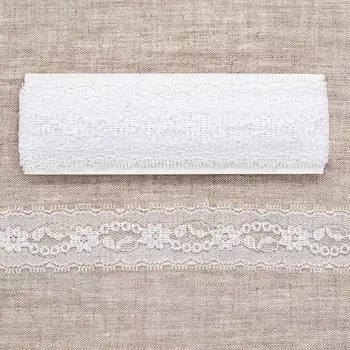 Кружево сетка 3,1 см/5 м (+/- 4 см) 0623-1363, белый