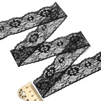 Кружево сетка 3,5 см/25 м 0623-1023 (чёрный)