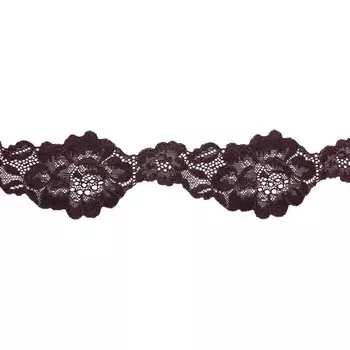 Кружево сетка 6 см/10 м (фиолетовый/золото)