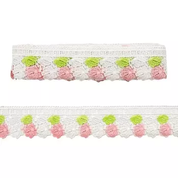 Кружево вязаное, 5,8 см/13,71 м (А549/А585 белый)